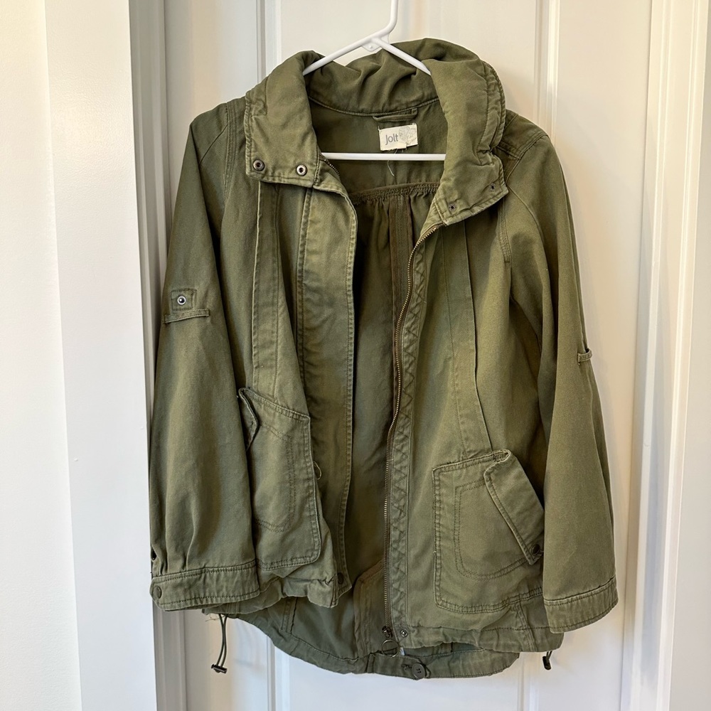 Jolt army green cargo jacket